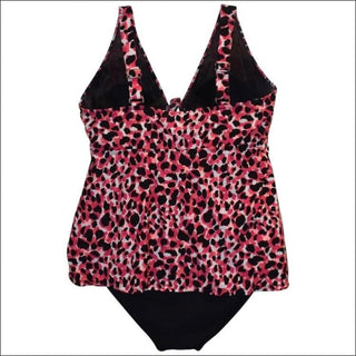 Simply Fit Womens Plus Size Tankini Bikini Swimsuit Set Tiered Ruffle 16-24 - Womens