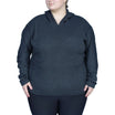 Gray hooded sweatshirt from Snow Country Outerwear Women’s Plus Size Athleisure Wear