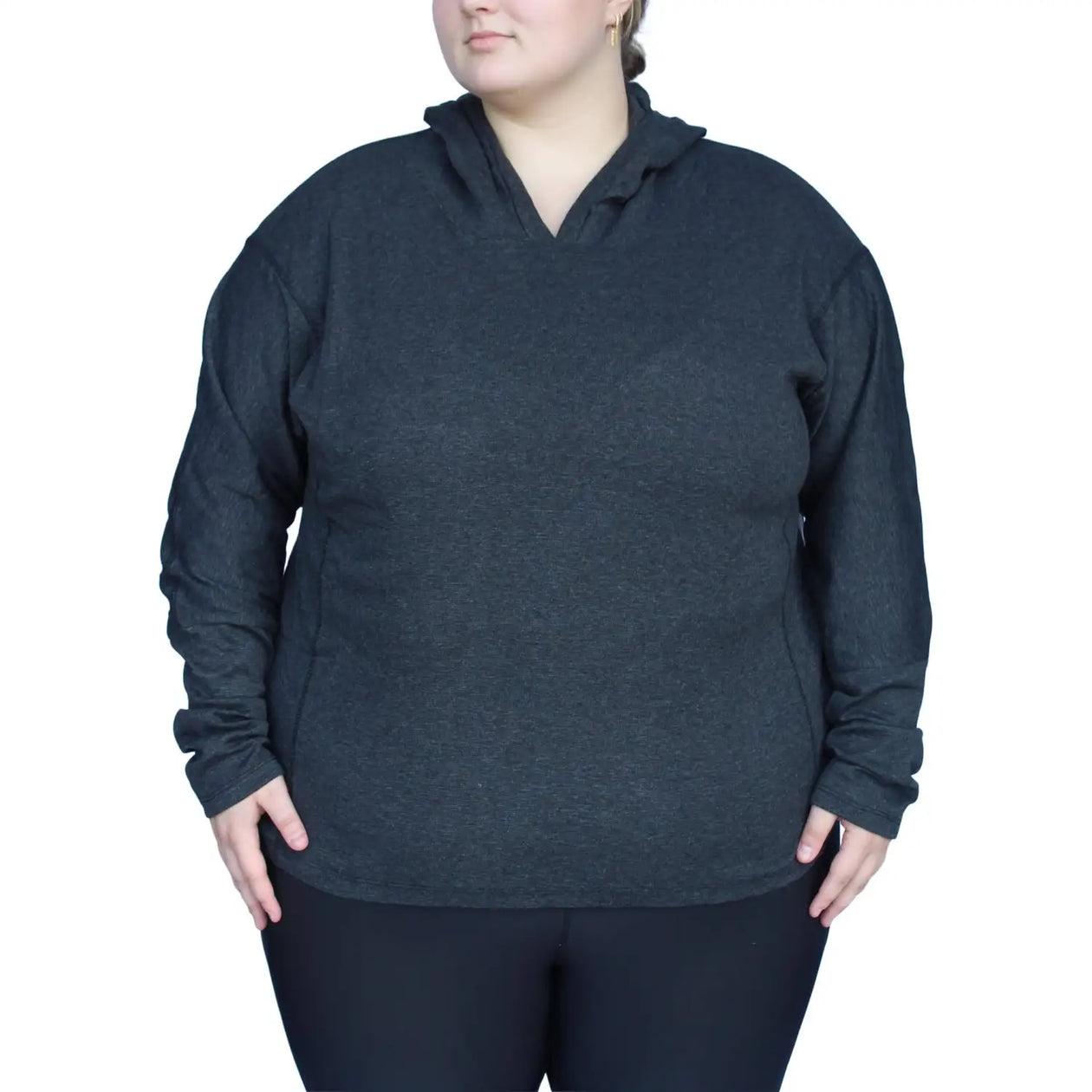 Women's Plus Size Hoodie 1X-6X | Lightweight Athleisure – Snow