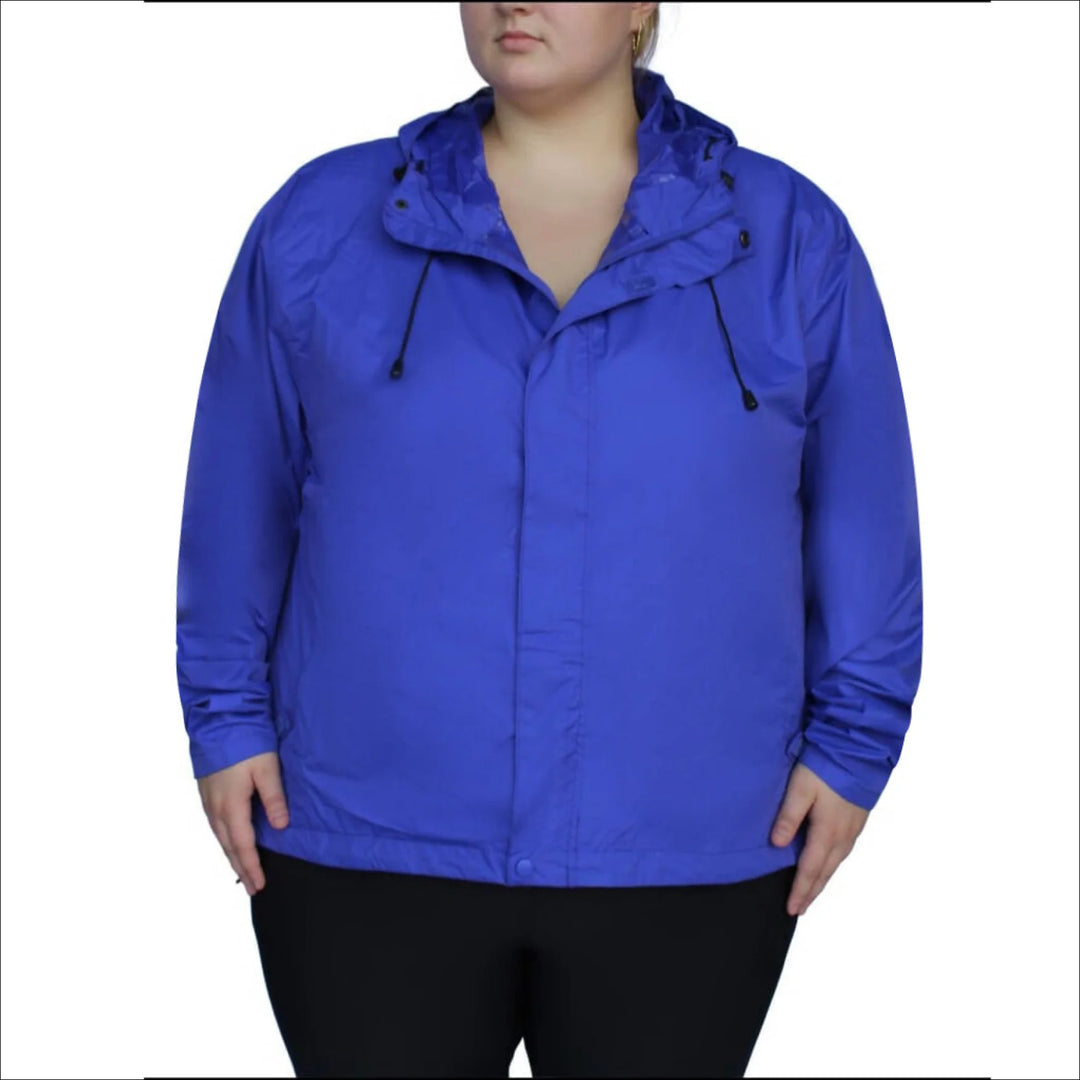 Women s Plus Size Packable 1X 6X Rain Jacket Waterproof Breathable Snow Country Outerwear