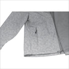 Open gray patterned plus size rain jacket with windbreaker and waterproof features