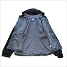 Open black hooded jacket from Snow Country Outerwear 3X-7X Men’s Big Rain Jacket Windbreaker Packable