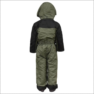 Olive green and black Snow Country Outerwear boys winter snowsuit coverall for kids