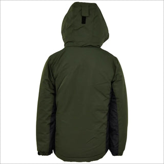 Olive green hooded winter jacket from Snow Country Outerwear for boys Youth S-L