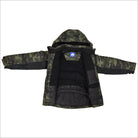 Open camouflage winter jacket from Snow Country Outerwear for boys youth S-L insulated snow coat