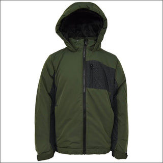 Snow Country Outerwear Boys Youth S-L Insulated Snow Jacket Coat Gravity 8-18 - Small / Olive - Kid’s