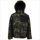 Camouflage hooded insulated snow jacket for boys from Snow Country Outerwear