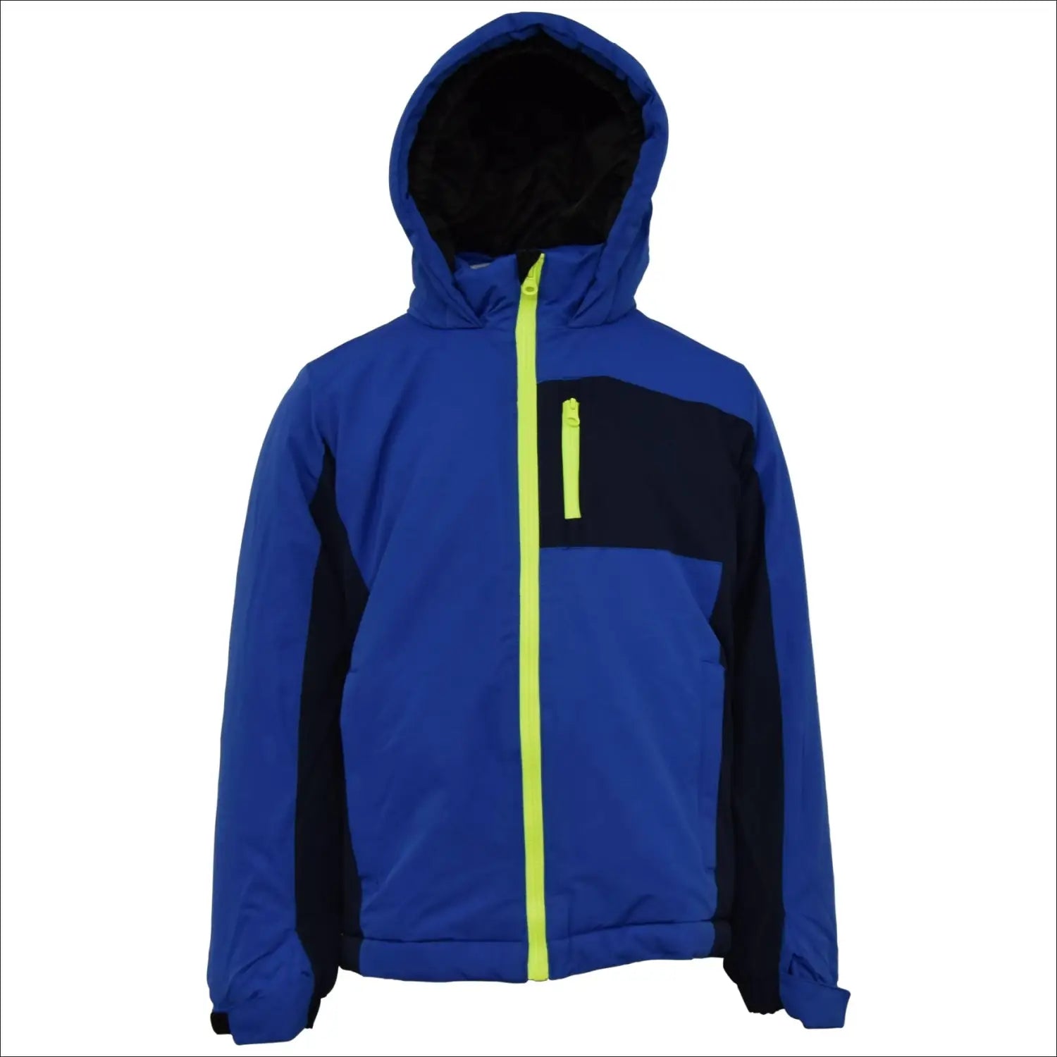 Blue hooded winter jacket from Snow Country Outerwear for boys youth S-L insulated snow coat