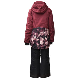Snow Country Outerwear Girls Big Youth 2 Pc Snow Suit Ski Jacket and Pants Set Peony S-L - Kids