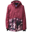 Maroon floral patterned hooded winter ski jacket for girls from Snow Country Outerwear