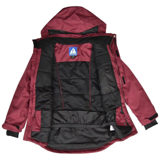 Open maroon Snow Country Outerwear Girls Big Youth Peony Winter Ski Jacket coat