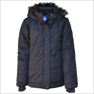 Snow Country Outerwear Girls Big Youth Insulated Ski Jacket Coat Aspens Calling S-L - S (7/8) / Black - Kids