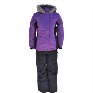 Snow Country Outerwear Girls Big Youth Winter Snowsuit Ski Jacket Pants Aspens Calling 7-16 - S (7/8) / Mulberry Black - Kid’s