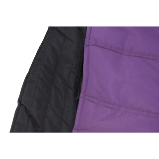 Black and purple quilted fabric of Snow Country Outerwear Girls Youth Winter Snowsuit