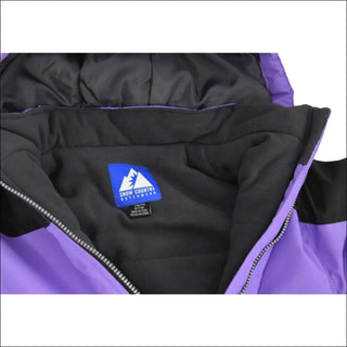 Purple and black winter jacket from Snow Country Outerwear Girl’s Youth Jr Snow Suit