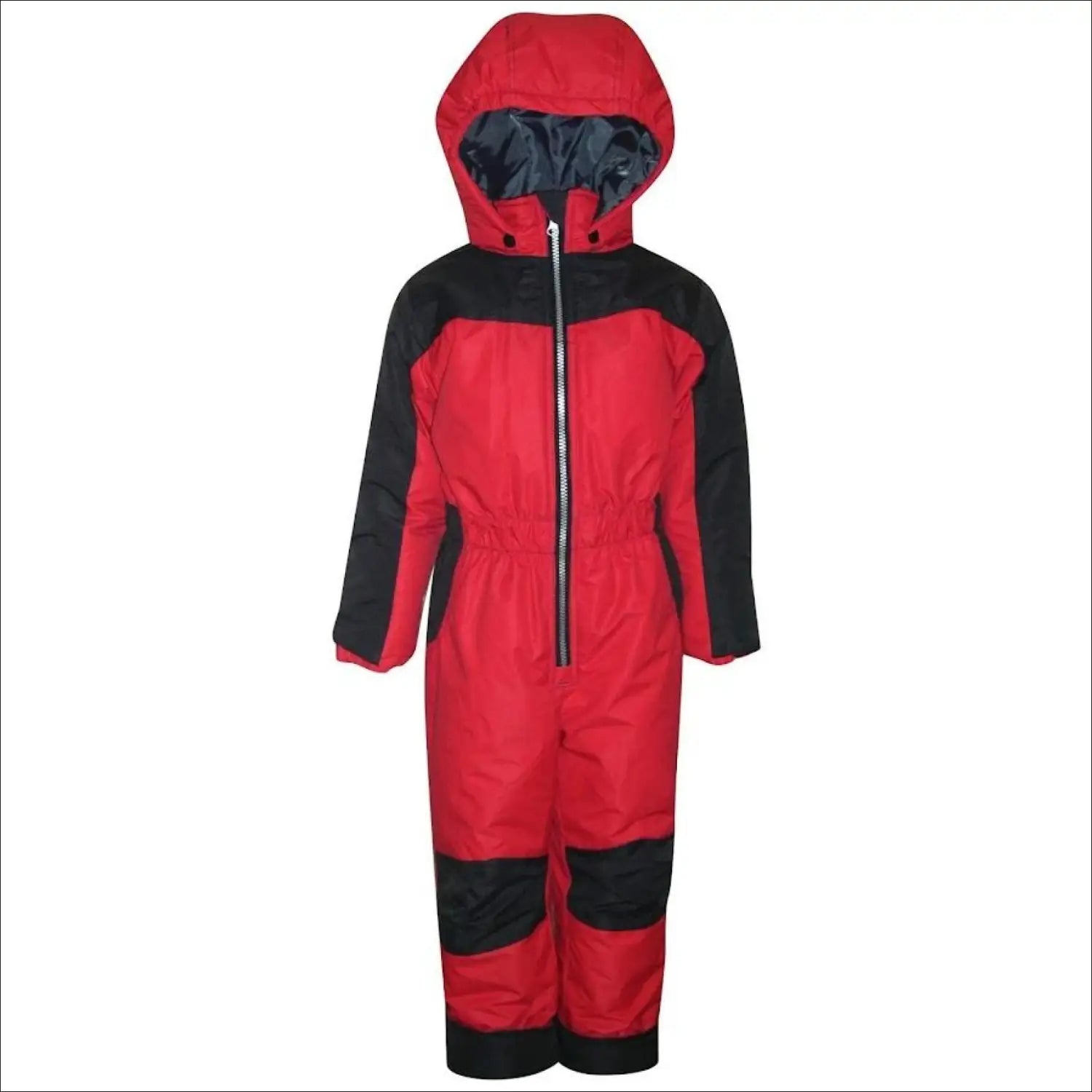 Red and black snow suit for boys from Snow Country Outerwear, ideal for winter Skiing