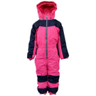 Pink and navy blue Snow Country Outerwear little girls winter snowsuit coveralls