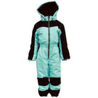 Two-tone hooded snowsuit from Snow Country Outerwear for Little Girls, winter coveralls
