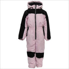 Pink and black snow suit for little girls from Snow Country Outerwear winter coveralls