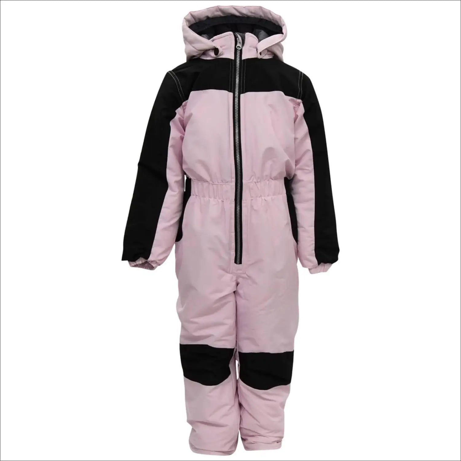 Pink and black snow suit for little girls from Snow Country Outerwear winter coveralls