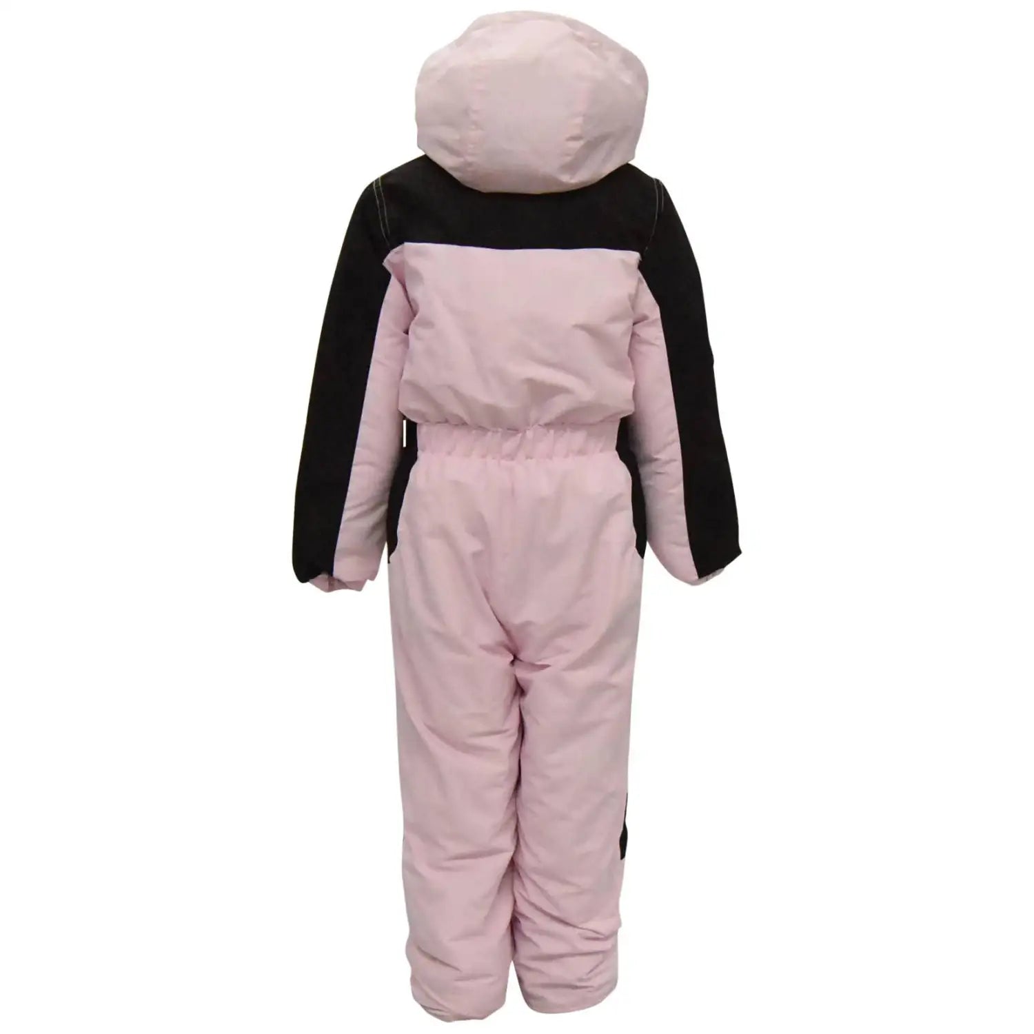 Pink and black snowsuit for little girls from Snow Country Outerwear winter coveralls