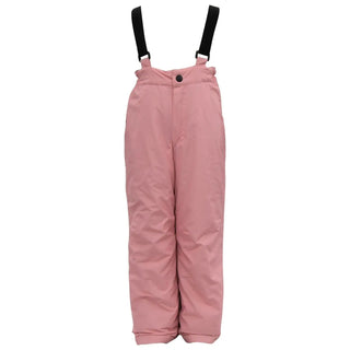 Pink snow pants with black suspenders from Snow Country Outerwear Little Girls Winter Snowsuit set