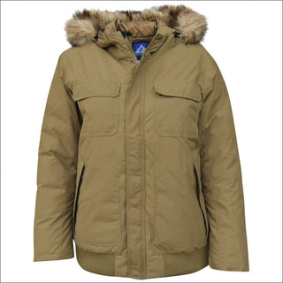 Snow Country Outerwear Mens Wayland Insulated Bomber Jacket Coat Down Alternative 2XL-6XL - 2XL / Wayland Olive - Mens