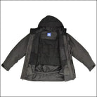Open gray hooded jacket from Snow Country Outerwear Men’s Big Sizes Winter Parka