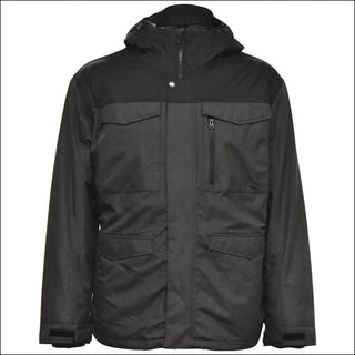 Snow Country Outerwear Men’s M-XL Insulated Winter Ski Snow Winter Jacket Coat Traverse - Medium / Black - Men’s