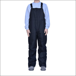 Snow Country Outerwear Men’s S-XL Higher Front Insulated Winter Skiing Snow Bib Overalls - Small / Black - Men’s
