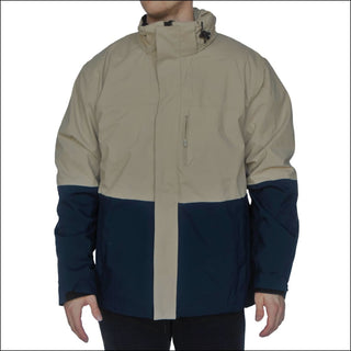 Snow Country Outerwear Mens XL 3in1 Altitude Winter Coat Jacket - Medium / Tan Navy - Men’s