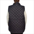 Black quilted vest from Women’s Plus Size 1X-6X Insulated Quilted Vest Savvy Outerwear