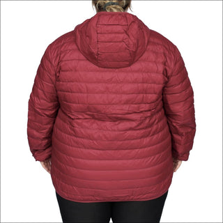 Snow Country Outerwear Women’s 1X-6X Plus Extended Size Packable Down Jacket Hooded Coat - Women’s Plus Size