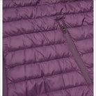 Purple quilted detail on Women’s Plus Size Packable Down Jacket Hooded Snow Coat