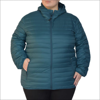 plus size winter coat 1X / Deep Lagoon