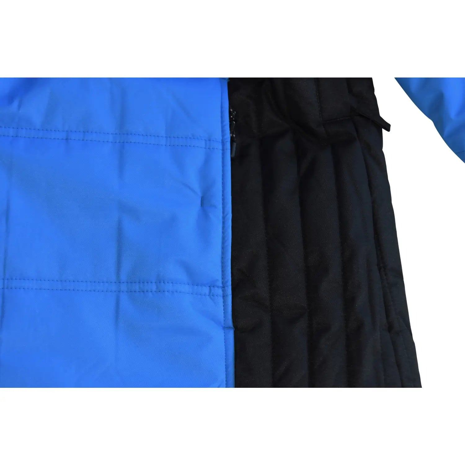 Blue and black quilted Snow Country Outerwear Aspen Ski Jacket Coat for women
