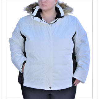 Snow Country Outerwear Womens 1X-6X Plus Size The Aspen Ski Jacket Coat - 1X / White - Women’s Plus Size