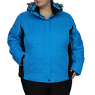 Blue and black winter jacket from Snow Country Outerwear Women’s Aspen Ski Coat