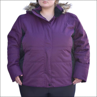Snow Country Outerwear Womens 1X-6X Plus Size The Aspen Ski Jacket Coat - 1X / Mulberry - Women’s Plus Size