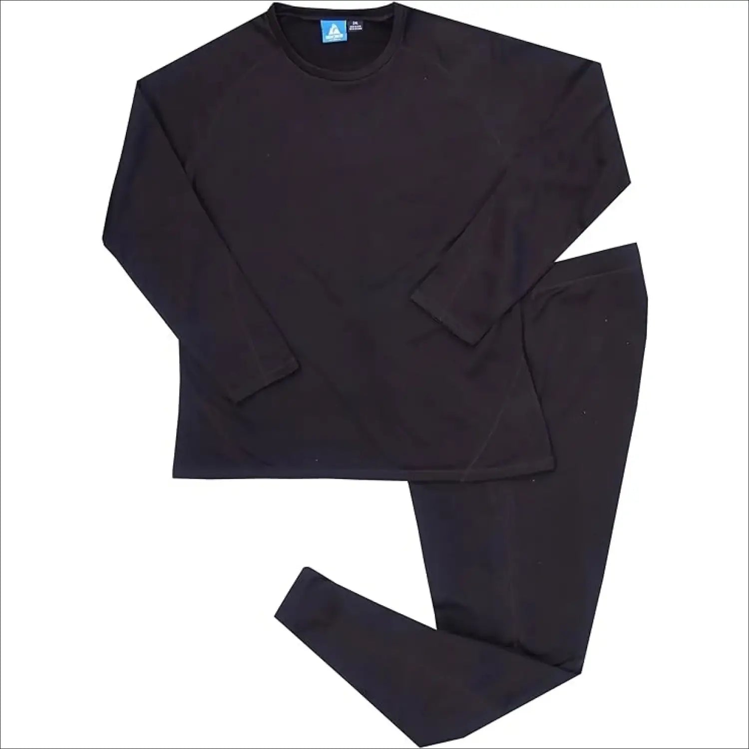 Black long-sleeved thermal underwear set for women from Snow Country Outerwear Plus Size