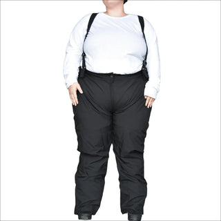 Black snow pants with suspenders from Womens Plus Size 1X Convertible Technical Snow Pants Ski Bibs Snow Country Outerwear
