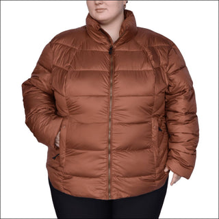 Snow Country Outerwear Women’s Plus Size 1X-6X Lexington Synthetic Winter Puffy Jacket Coat - 1X / Hazelnut - Women’s Plus Size