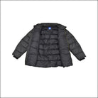 Open black puffer jacket from Snow Country Outerwear Women’s Plus Size Lexington Coat