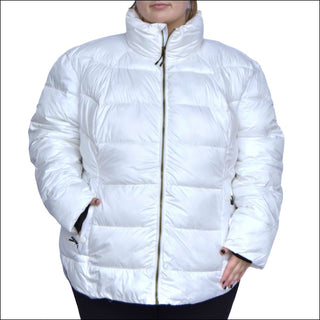 Snow Country Outerwear Women’s Plus Size 1X-6X Lexington Synthetic Winter Puffy Jacket Coat - 1X / White - Women’s Plus Size