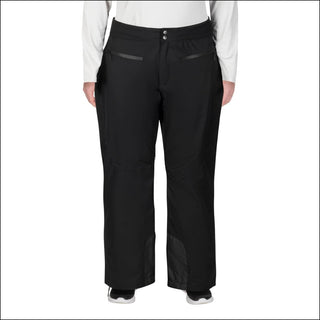 Snow Country Outerwear Women’s Plus Size 1X-6X Trax Winter Ski Skiing Pants Insulated - 1X / Black - Women’s Plus Size