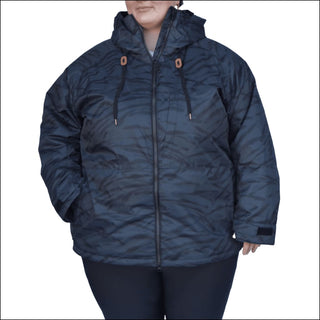 Snow Country Outerwear Womens Plus Size 1X-6X Trust Snowboarding Ski Coat Jacket - 1X / Black Print - Women’s Plus Size