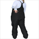 Black snow bib overalls from Snow Country Outerwear Women’s Plus Size Vertex Ski Bibs