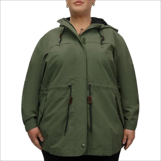Women’s Plus Size 1X-6X  Waterproof Rain Jacket Windbreaker Coat Manchester