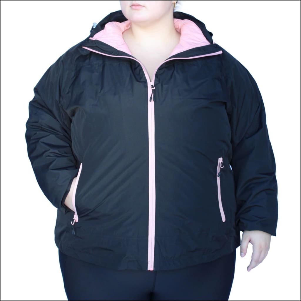 Snow Country Outerwear Women's Plus Size 3-in-1 Winter Down Alternative Coat 