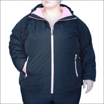 Snow Country Outerwear Women's Plus Size 3-in-1 Winter Down Alternative Coat :